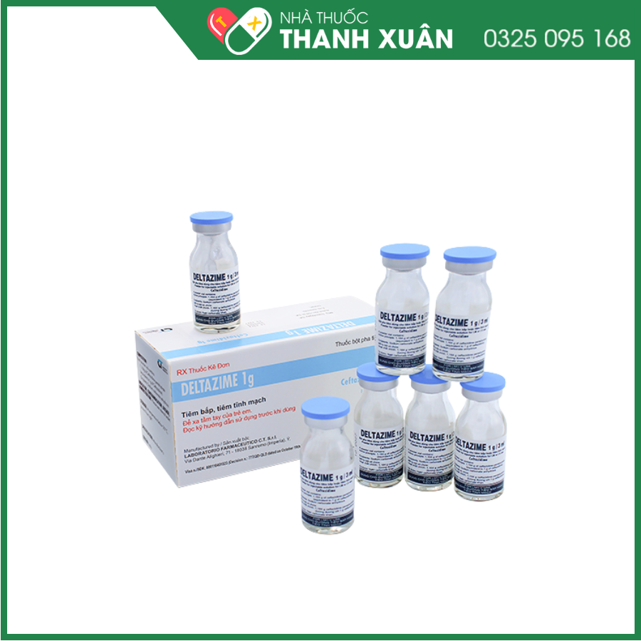 Bột pha tiêm Deltazime 1g điều trị nhiễm khuẩn nặng